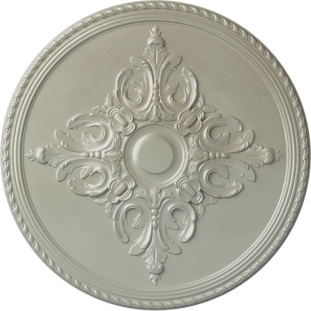 Ekena Millwork Milton Ceiling Medallion (Fits Canopies up to 7 7/8"), Hnd-Painted Flash Copper, 40 5/8"OD x 1 3/4"P CM40MIFCS